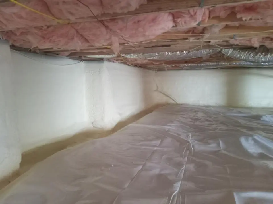Crawl space encapsulation with closed-cell spray foam for Roof Maintenance in Burlingame